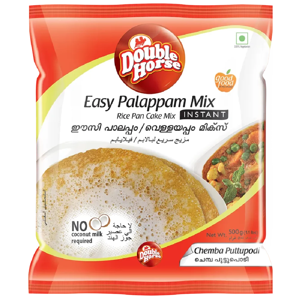 Double Horse Easy Mix - Palappam, 500 g Pouch-1.webp